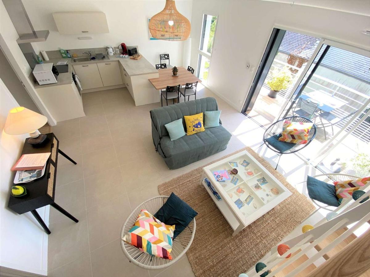 Duplex Lumineux A Benodet: Plage Et Thalasso A Pied, Terrasse, Parking Et Abri Velo Inclus - Fr-1-481-117 Eksteriør bilde